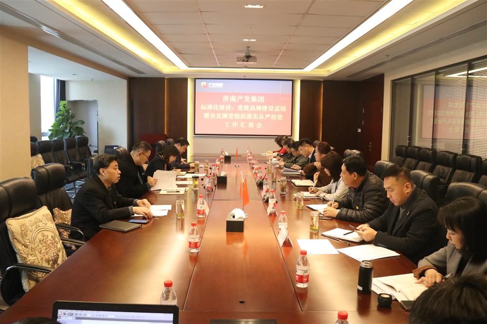 集團黨委召開黨組織標準化建設(shè)、 黨建品牌建設(shè)活動總結(jié)暨各直屬黨組織落實從嚴治黨工作匯報會議